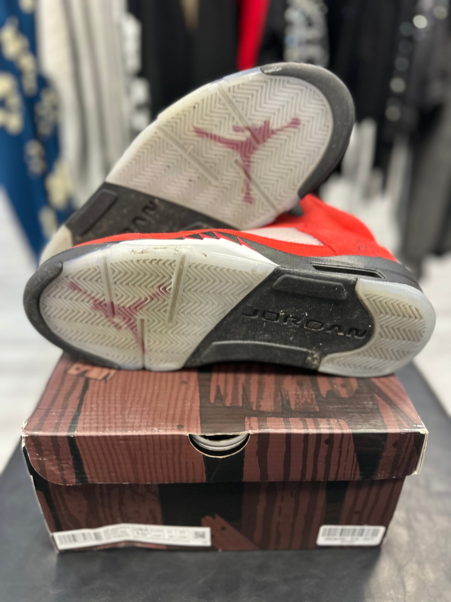 *USED* Jordan 5 Retro Raging Bull Red (2021)