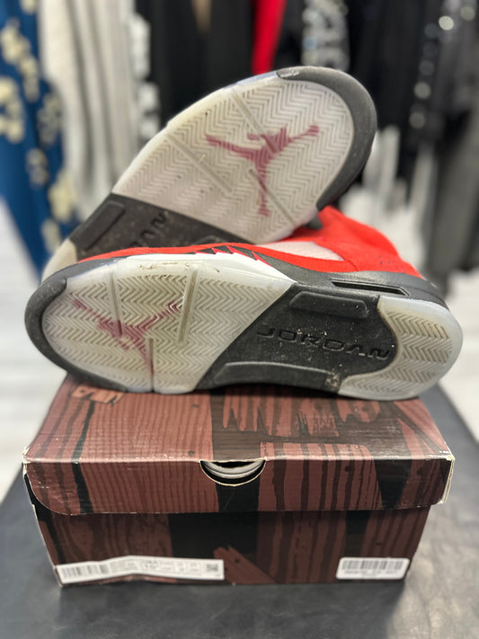 *USED* Jordan 5 Retro Raging Bull Red (2021)