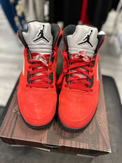 *USED* Jordan 5 Retro Raging Bull Red (2021)
