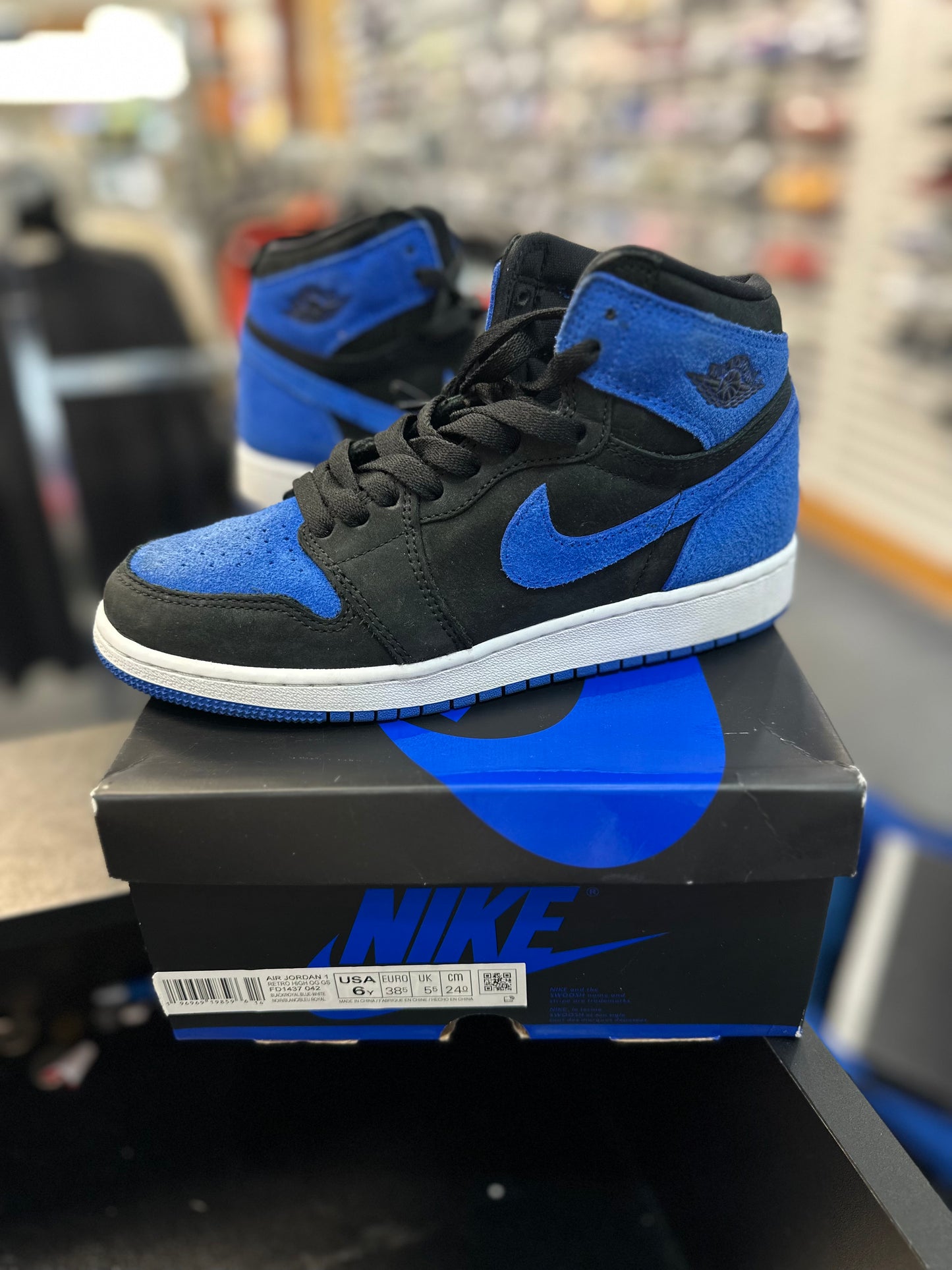 *USED* Jordan 1 Retro High OG Royal Reimagined (GS)