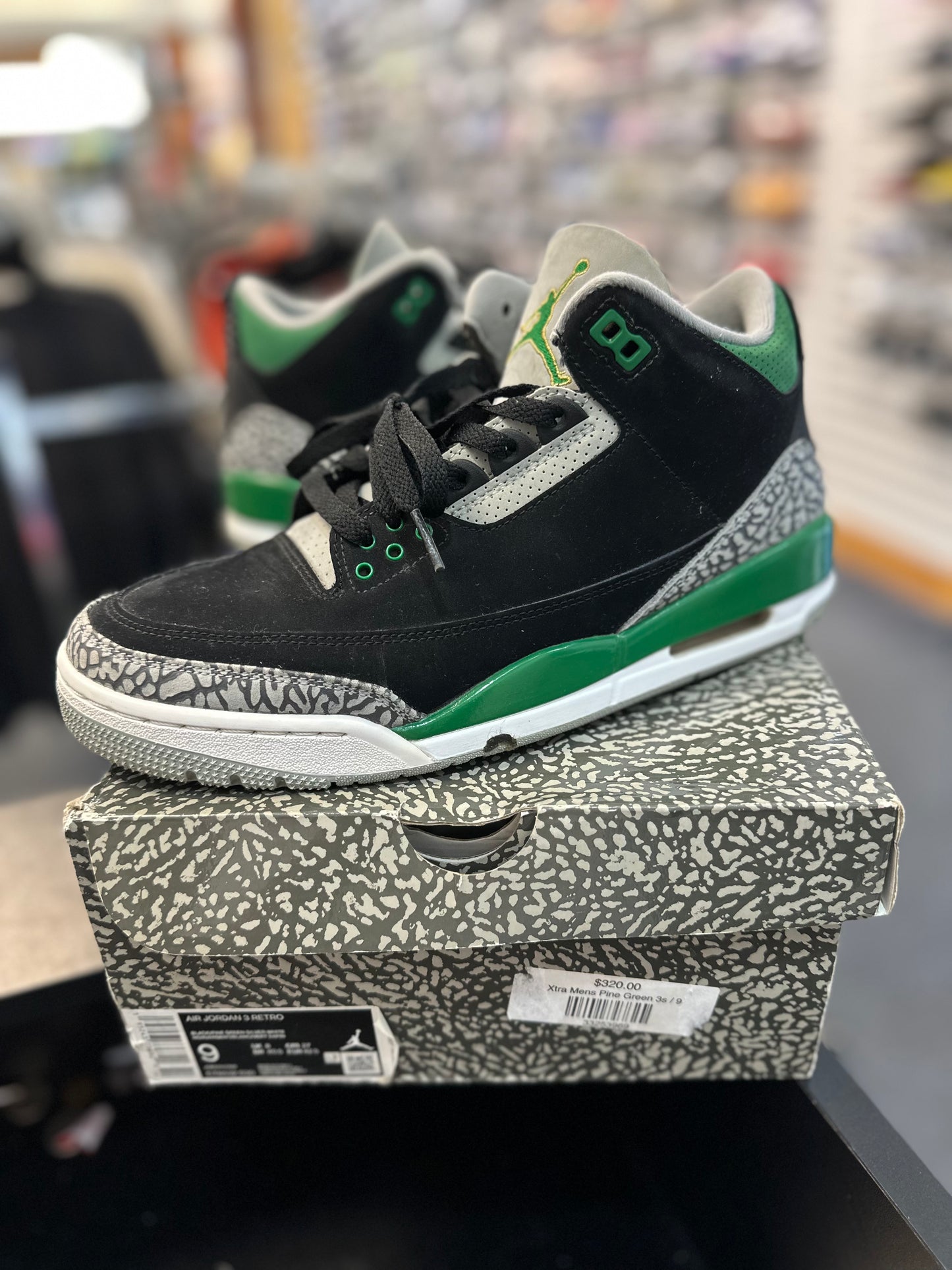 *USED* Jordan 3 Retro Pine Green (DEAL)