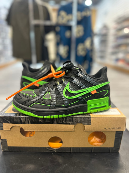 *USED* Nike Air Rubber Dunk Off-White Green Strike