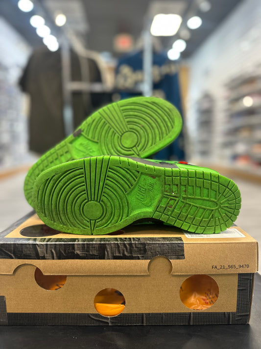 *USED* Nike Air Rubber Dunk Off-White Green Strike