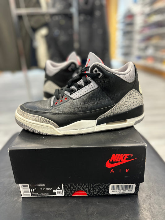 *USED* Jordan 3 Retro OG Black Cement (2024)