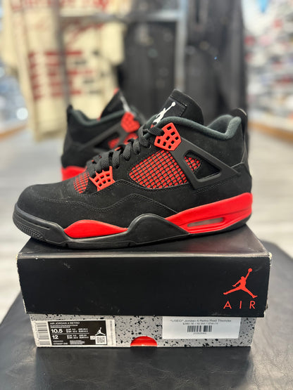 *USED* Jordan 4 Retro Red Thunder
