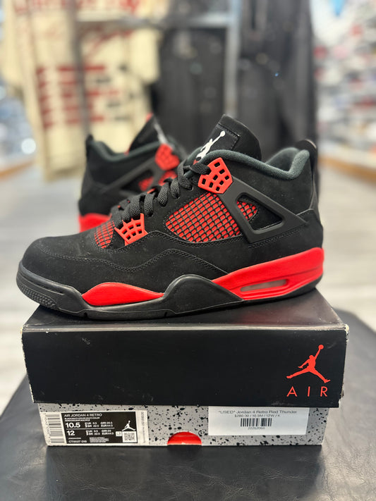 *USED* Jordan 4 Retro Red Thunder