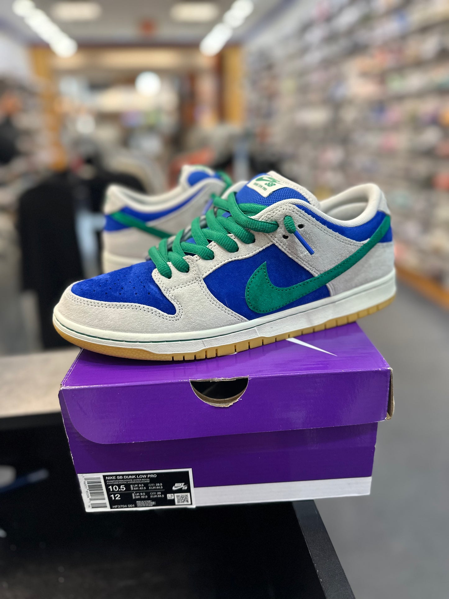 *USED* Nike SB Dunk Low Hyper Royal Malachite
