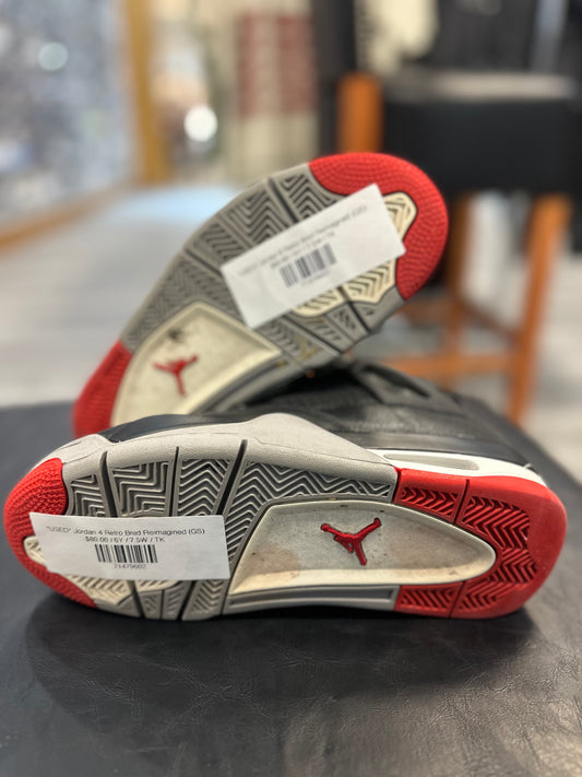 *USED* Jordan 4 Retro Bred Reimagined (GS)