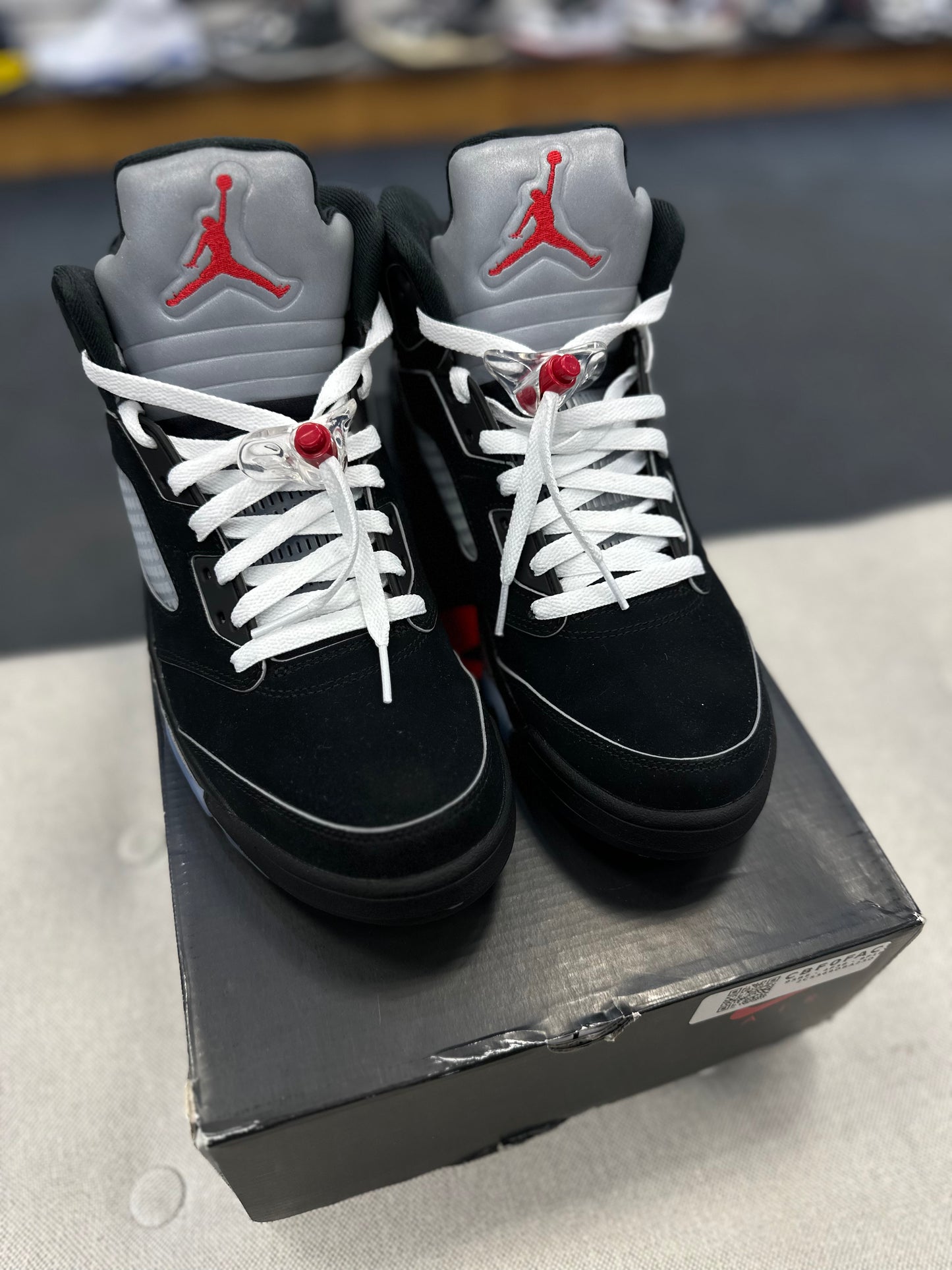 *USED* Jordan 5 Retro OG Black Metallic Reimagined