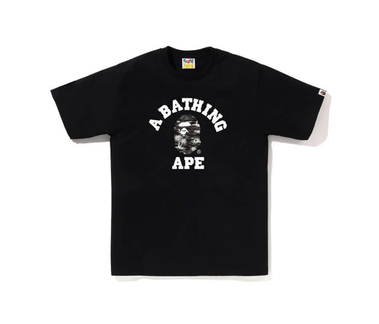 BAPE Palm Tree College Tee Black/White