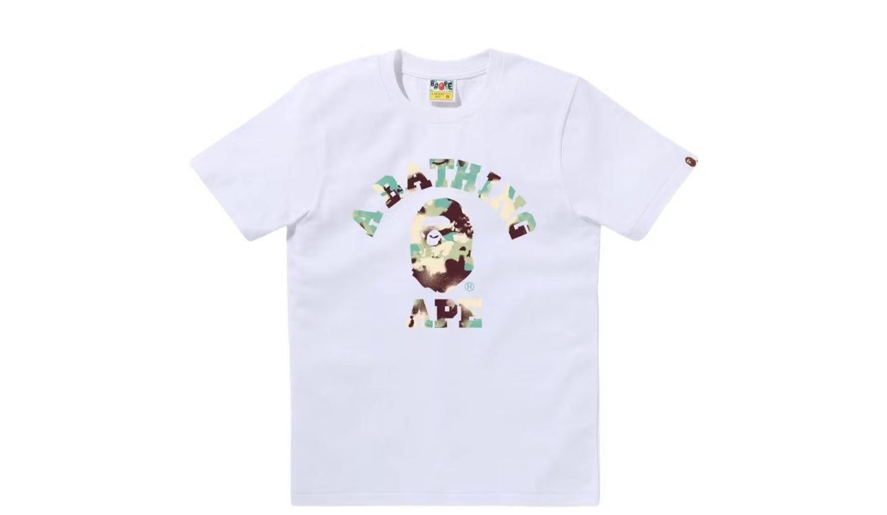 BAPE White Milo College Tee