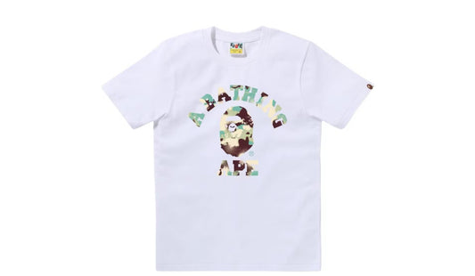 BAPE White Milo College Tee