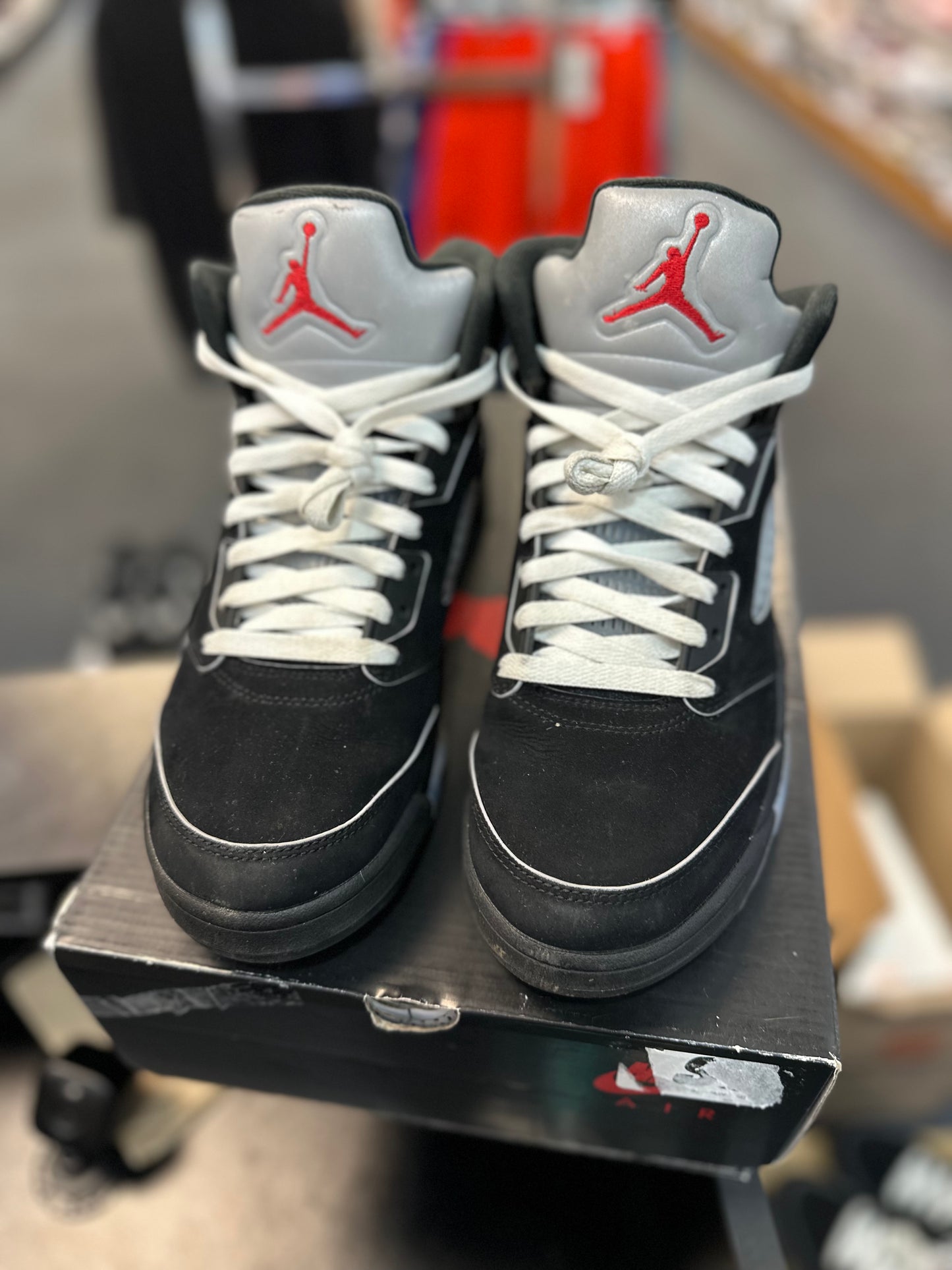 *USED* Jordan 5 Retro OG Black Metallic Reimagined