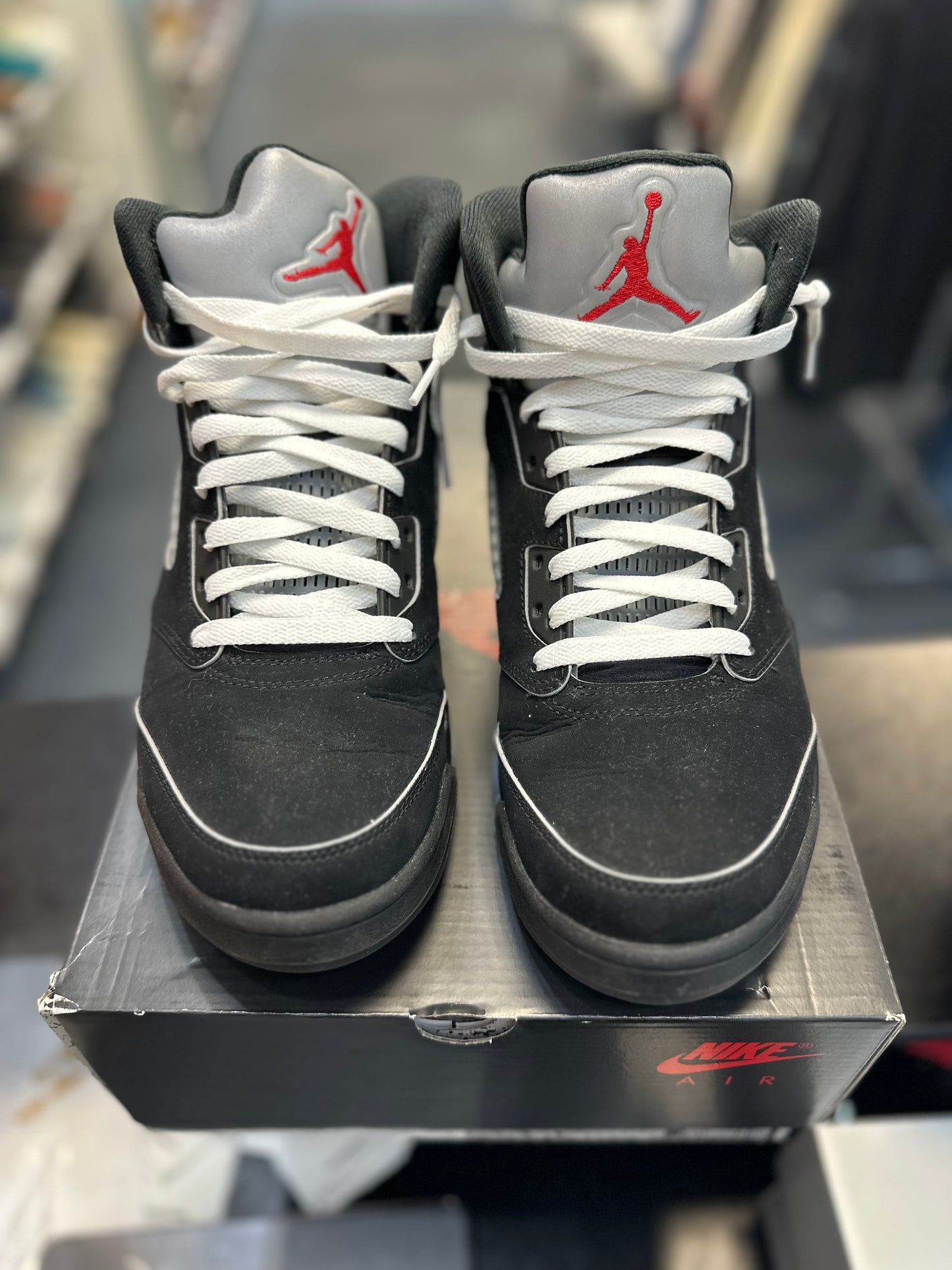 *USED* Jordan 5 Retro OG Black Metallic Reimagined