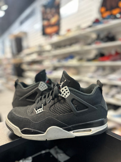 *USED* Jordan 4 Retro SE Black Canvas