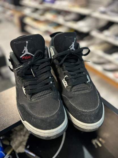 *USED* Jordan 4 Retro SE Black Canvas