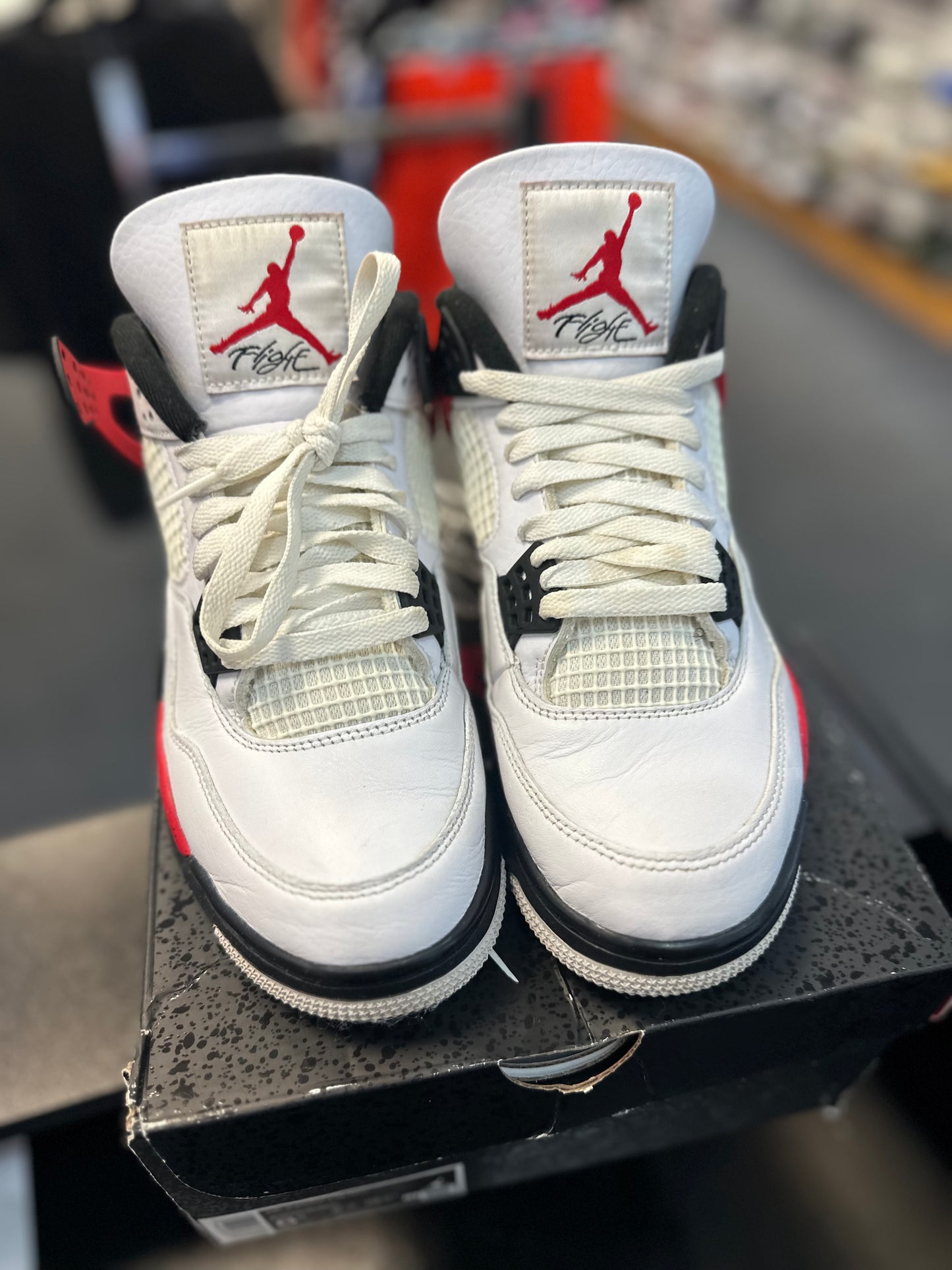 *USED* Jordan 4 Retro Red Cement