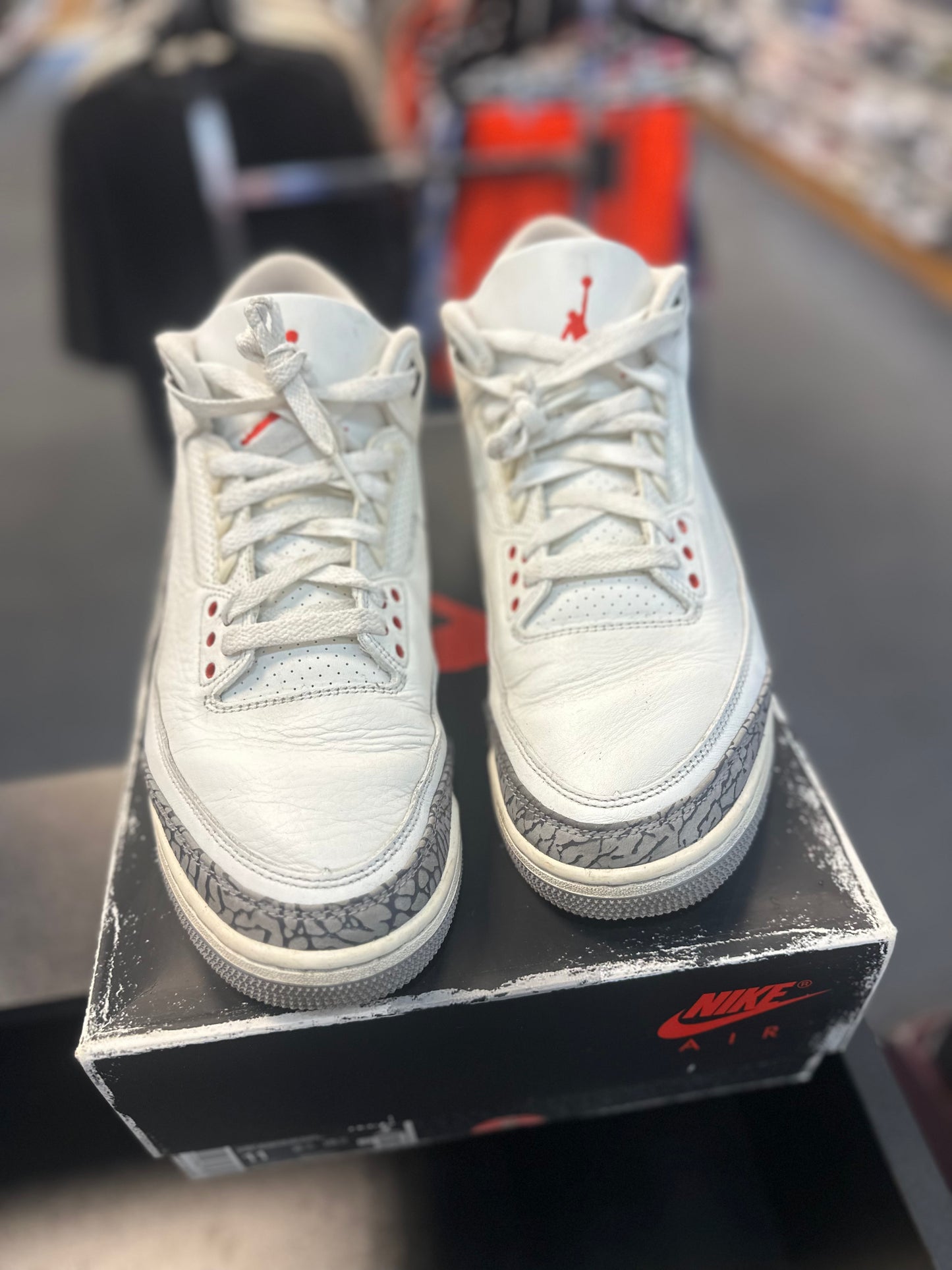 *USED* Jordan 3 Retro White Cement Reimagined
