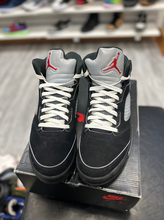 *USED* Jordan 5 Retro OG Black Metallic Reimagined