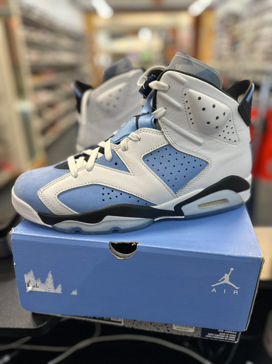*USED* Jordan 6 Retro UNC White