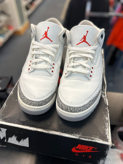 *USED* Jordan 3 Retro White Cement Reimagined