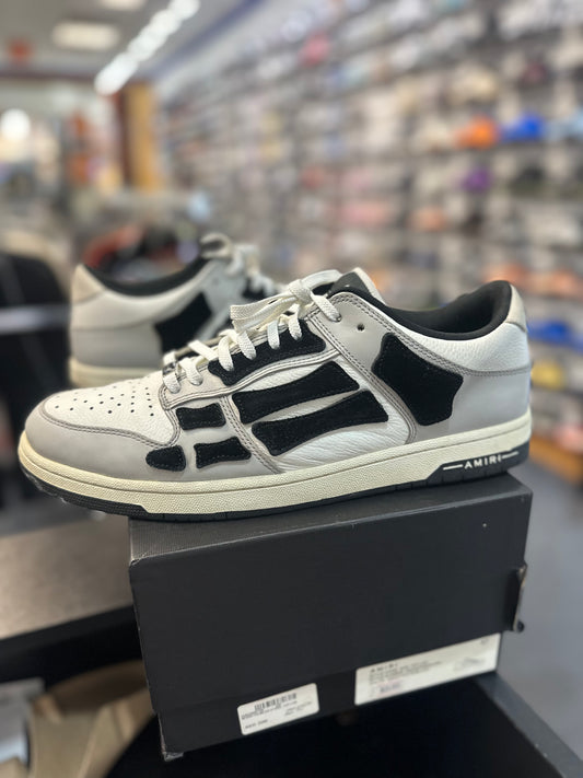 *USED* AMIRI Skel Top Low Black White