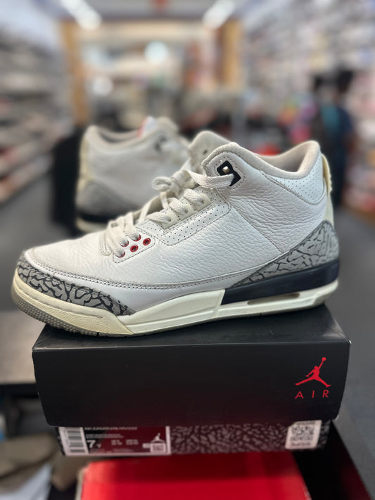 *USED* Jordan 3 Retro White Cement Reimagined (GS)