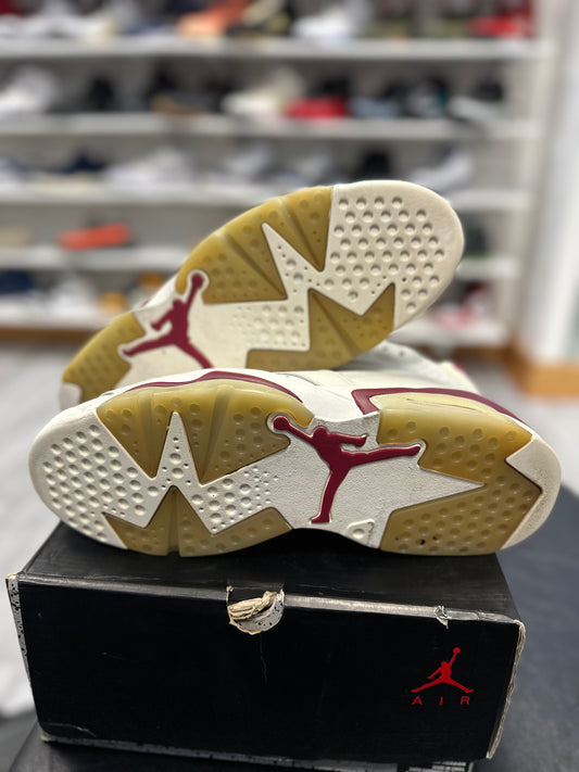 *USED* Jordan 6 Retro Maroon (2015)
