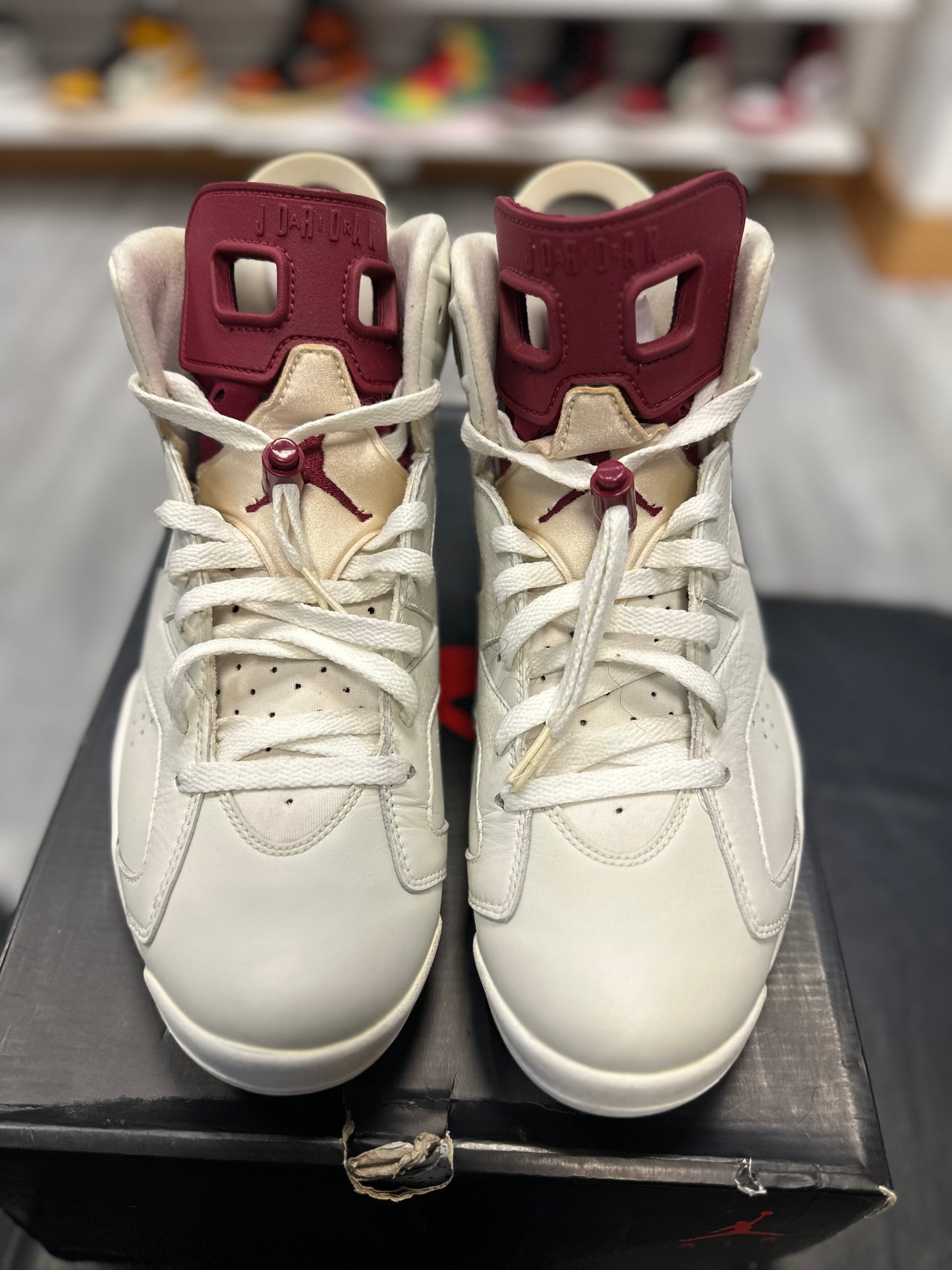 *USED* Jordan 6 Retro Maroon (2015)