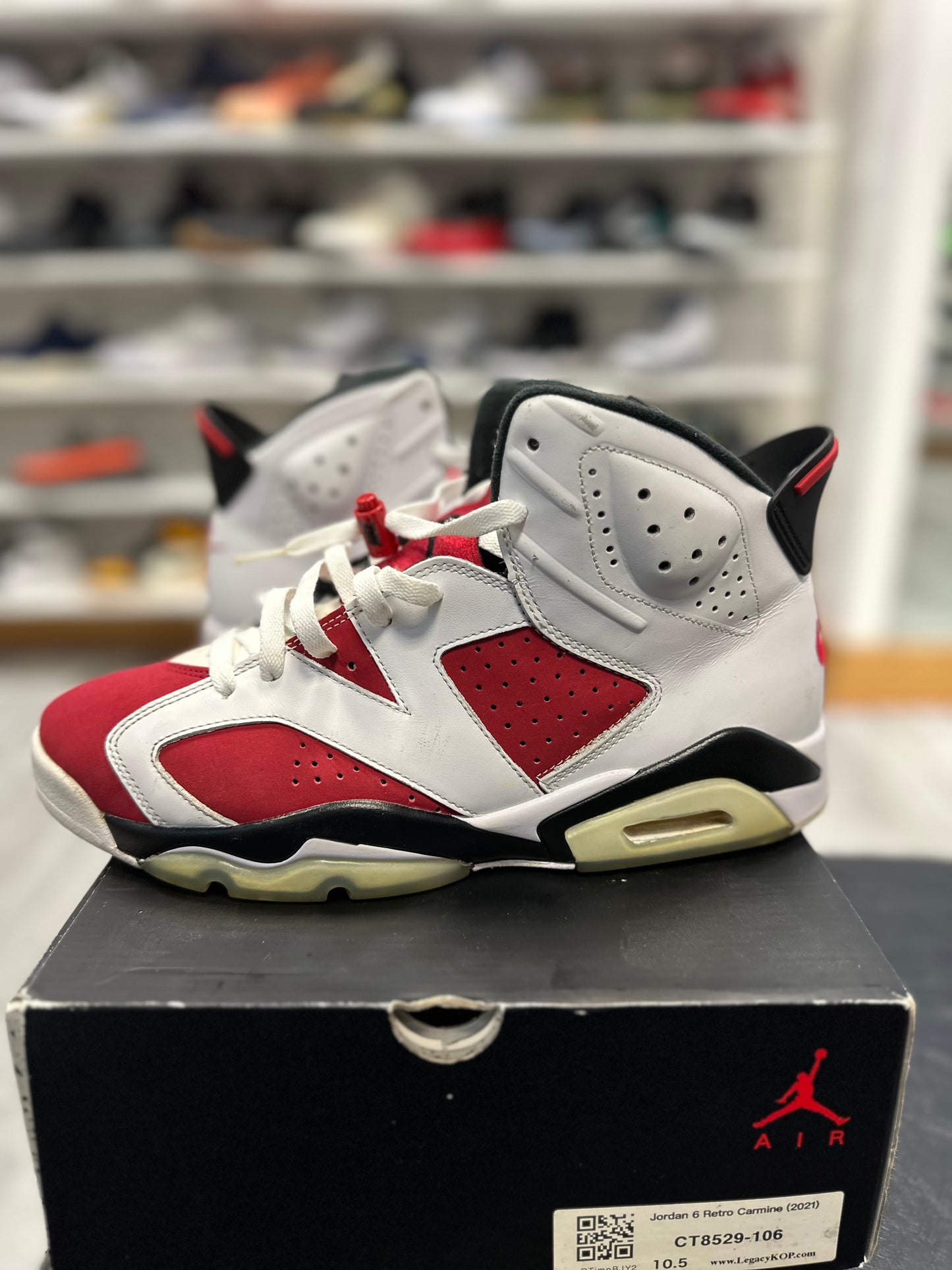 *USED* Jordan 6 Retro Carmine (2021)