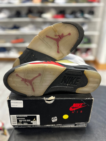 *USED* Jordan 5 Retro Fire Red Black Tongue (2025)