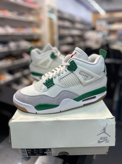 *USED* Jordan 4 Retro SB Pine Green