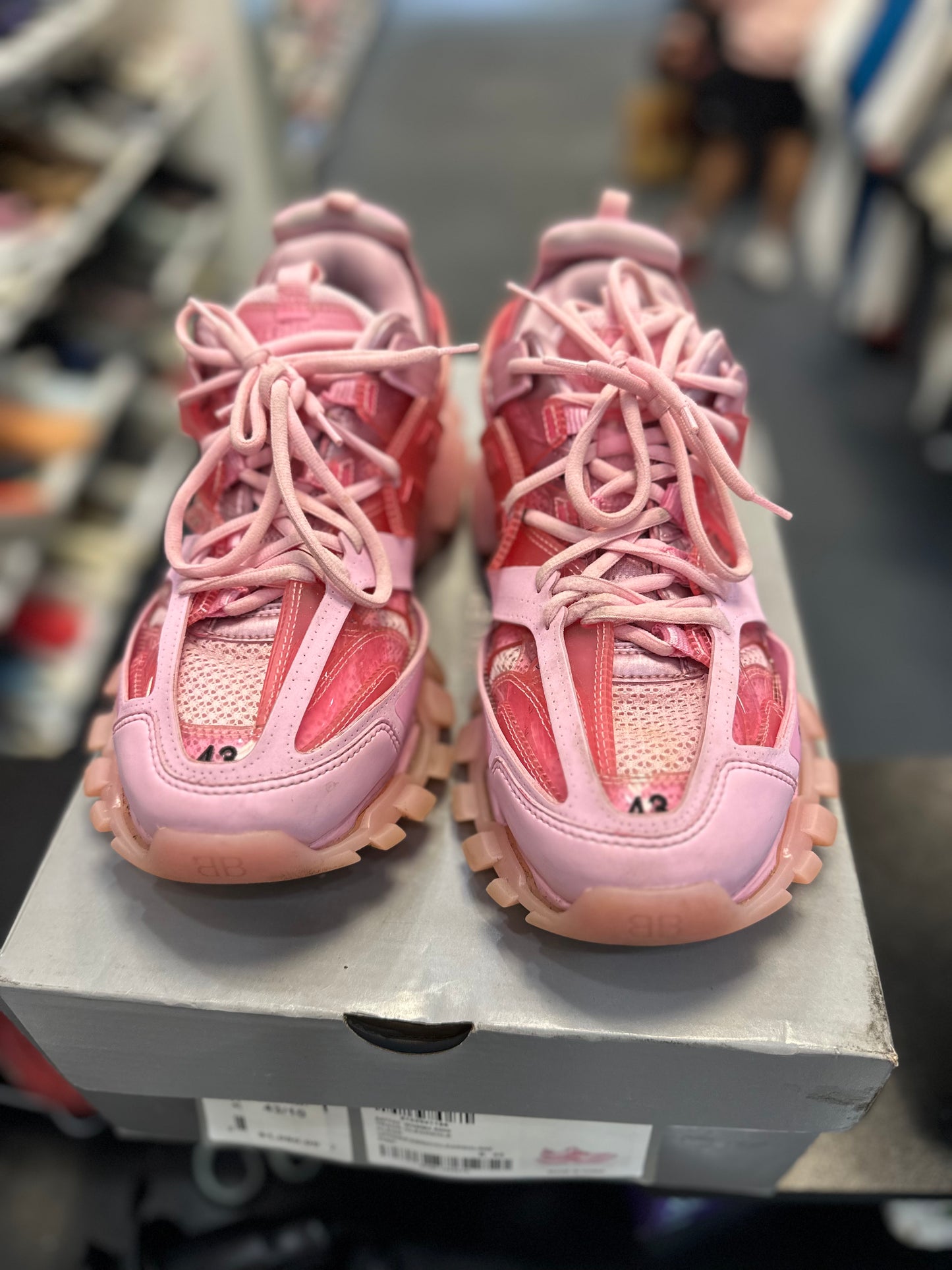*USED* Balenciaga Pink Track Runner