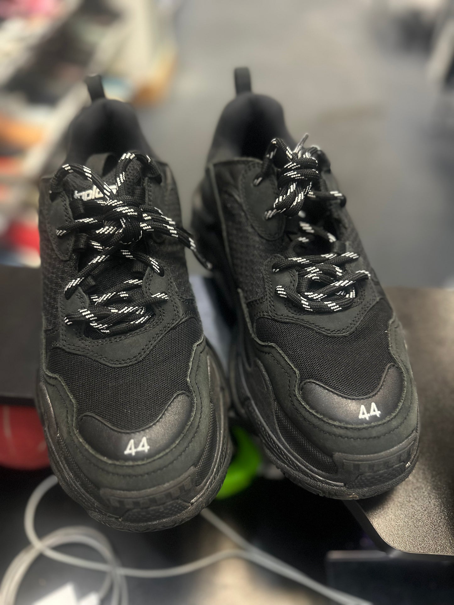 *USED* Balenciaga Triple S Black/Black