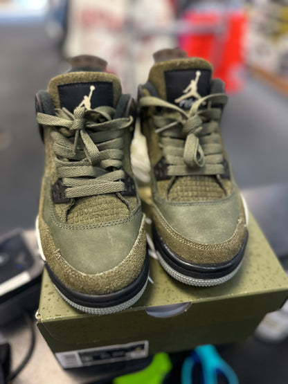 *USED* Jordan 4 Retro SE Craft Medium Olive (GS)