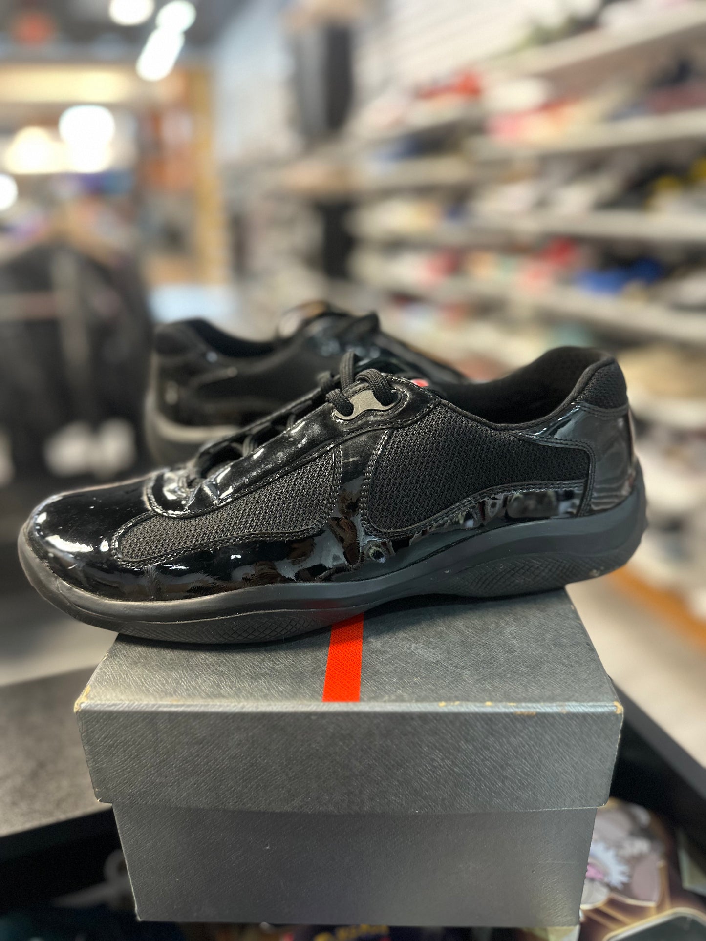*USED* PRADA CUPS TRIPLE BLACK