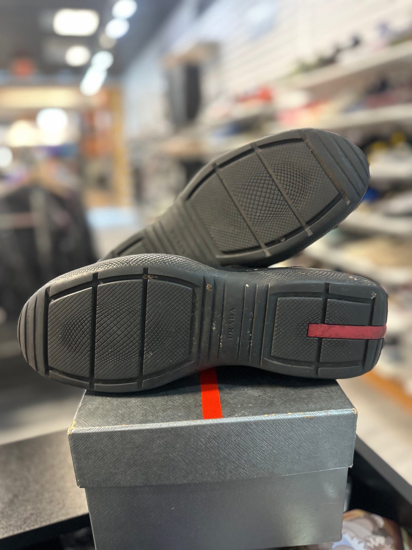 *USED* PRADA CUPS TRIPLE BLACK