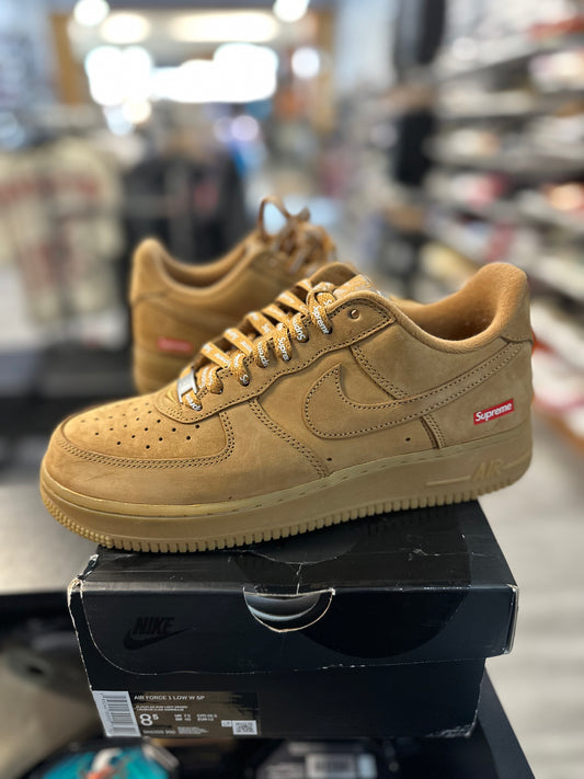 *USED* Nike Air Force 1 Low SP Supreme Wheat
