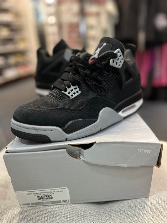 *USED* Jordan 4 Retro SE Black Canvas