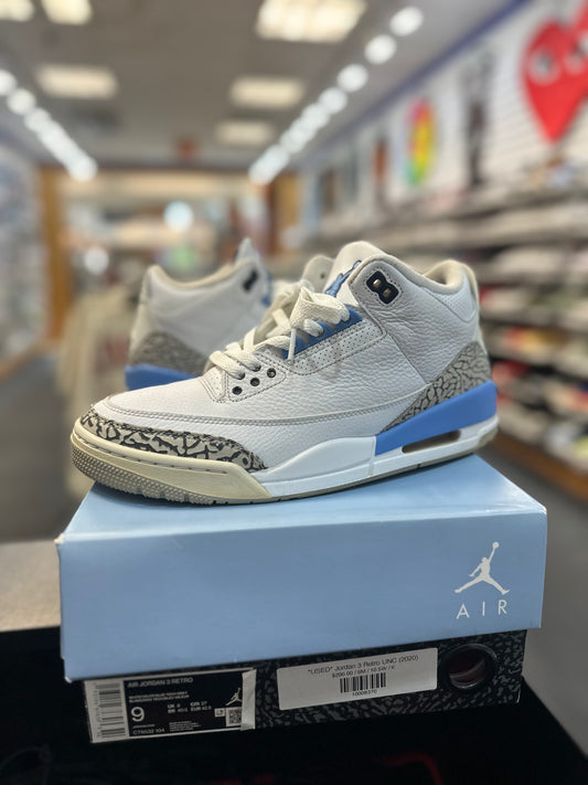 *USED* Jordan 3 Retro UNC (2020)