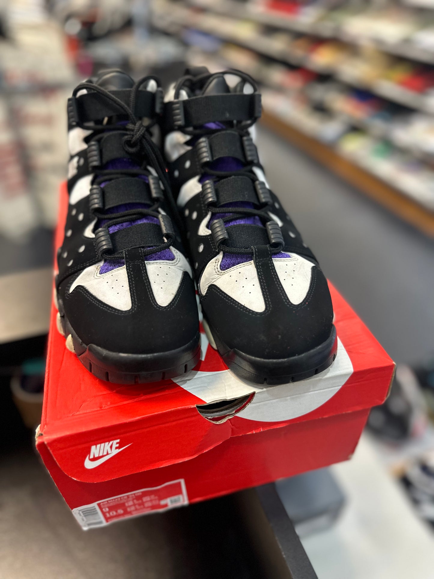 *USED* Nike Air Max 2 CB '94 Black White Purple
