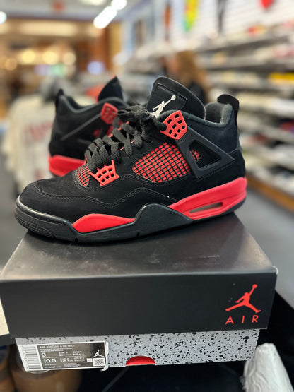 *USED* Jordan 4 Retro Red Thunder