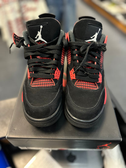 *USED* Jordan 4 Retro Red Thunder