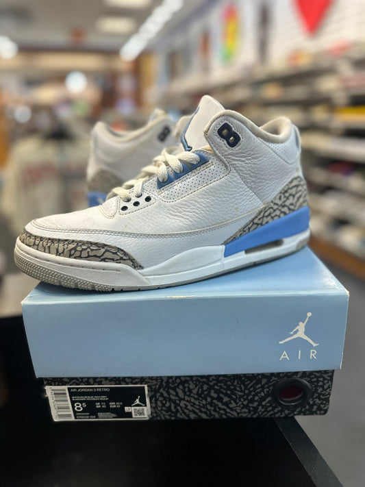 *USED* Jordan 3 Retro UNC (2020)