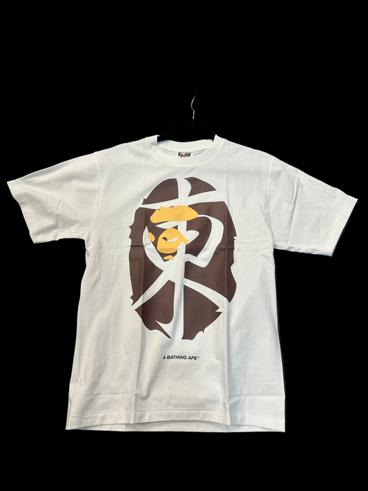 BAPE JAPANESE LETTERING TEE WHITE