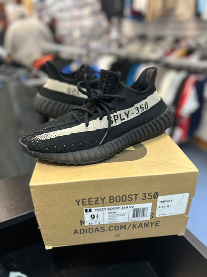 *USED* adidas Yeezy Boost 350 V2 Core Black White