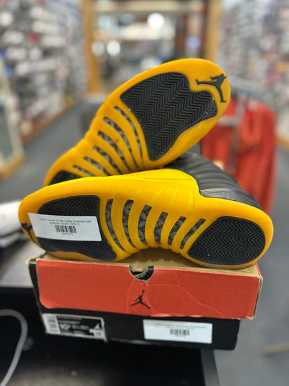 *USED* Jordan 12 Retro Black University Gold