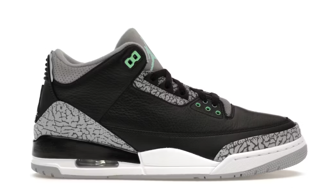 Jordan 3 Retro Green Glow