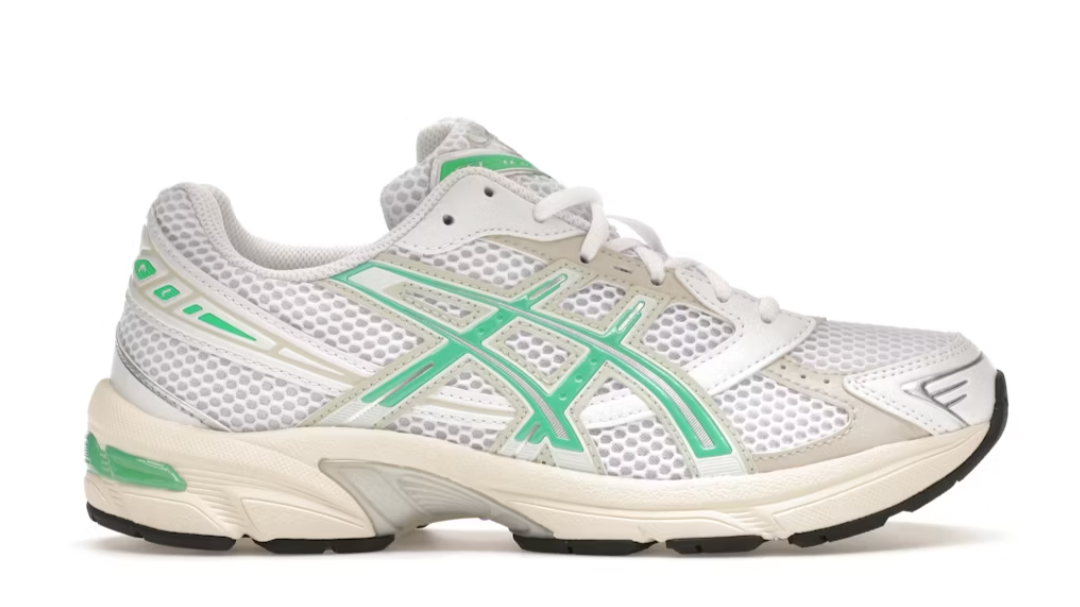 ASICS Gel-1130 White Malachite Green Off White Midsole (Women's)