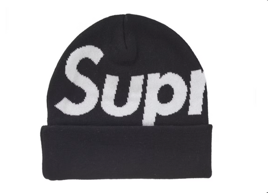 Supreme Big Logo Beanie (FW24) Black